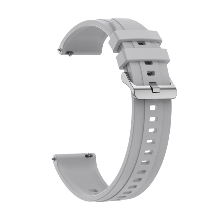 Tire pattern silver buckle strap for Huawei Watch GT2 Pro, GT 2e, and GT2 46mm, showcasing its stylish design and silicone material.