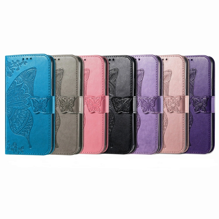 For Infinix Zero 30 4G Butterfly Love Flower Embossed Leather Phone Case showcasing a beautiful floral and butterfly design.