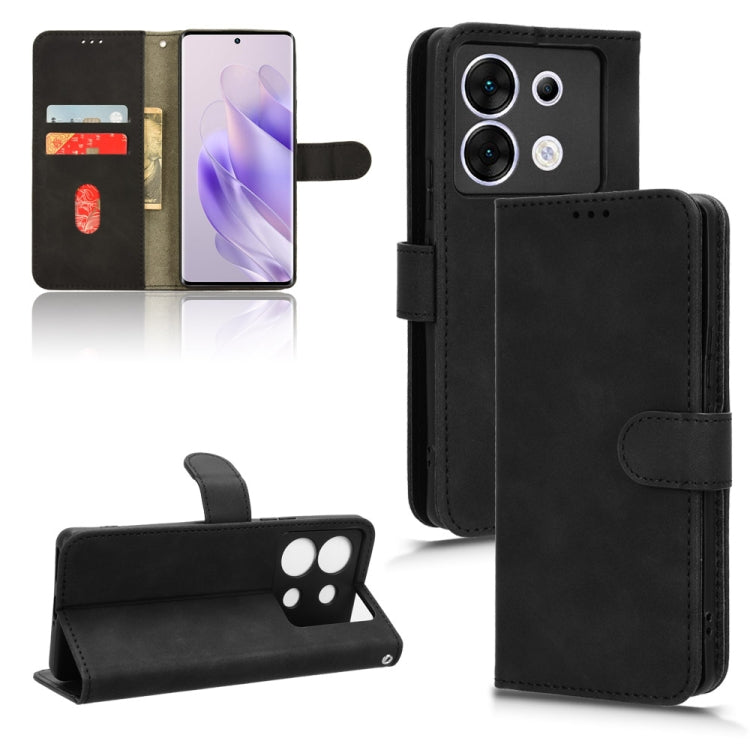 For Infinix Zero 30 5G magnetic flip leather phone case showcasing its sleek design and card slots.