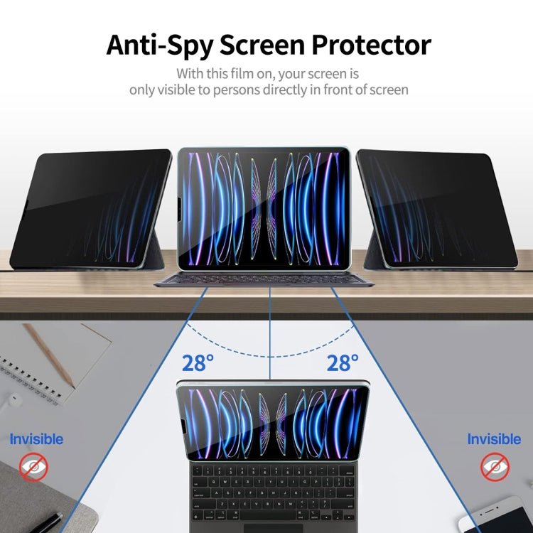 ENKAY Hat-Prince 0.33mm Anti-peeping Screen Protector for iPad mini 6, showcasing its sleek design and privacy features.