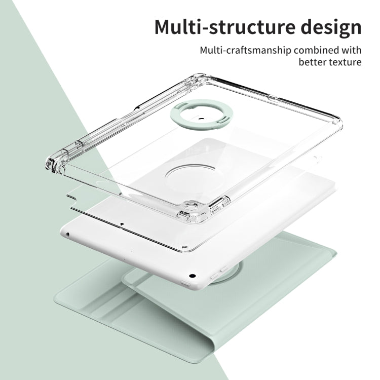 360 Rotation Detachable Clear Case for iPad Pro 9.7, showcasing its transparent design and rotatable stand feature.