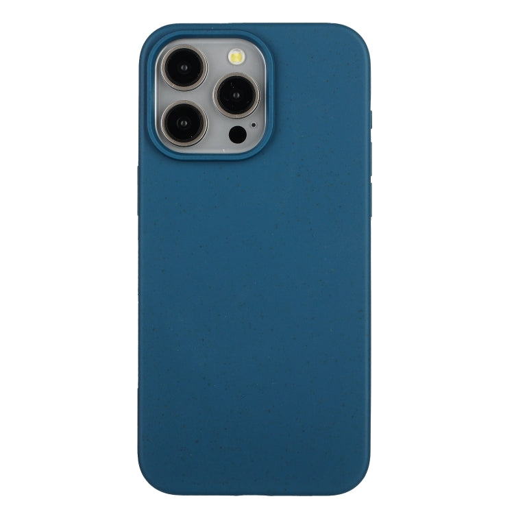 Blue Wheat Straw and TPU Phone Case for iPhone 11 Pro Max, showcasing its eco-friendly design and slim profile.