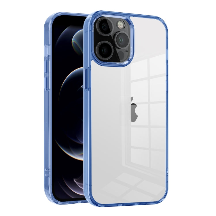 For iPhone 12 Pro Ice Color Clear Acrylic Hybrid TPU Phone Case showcasing its sleek design and protective features.