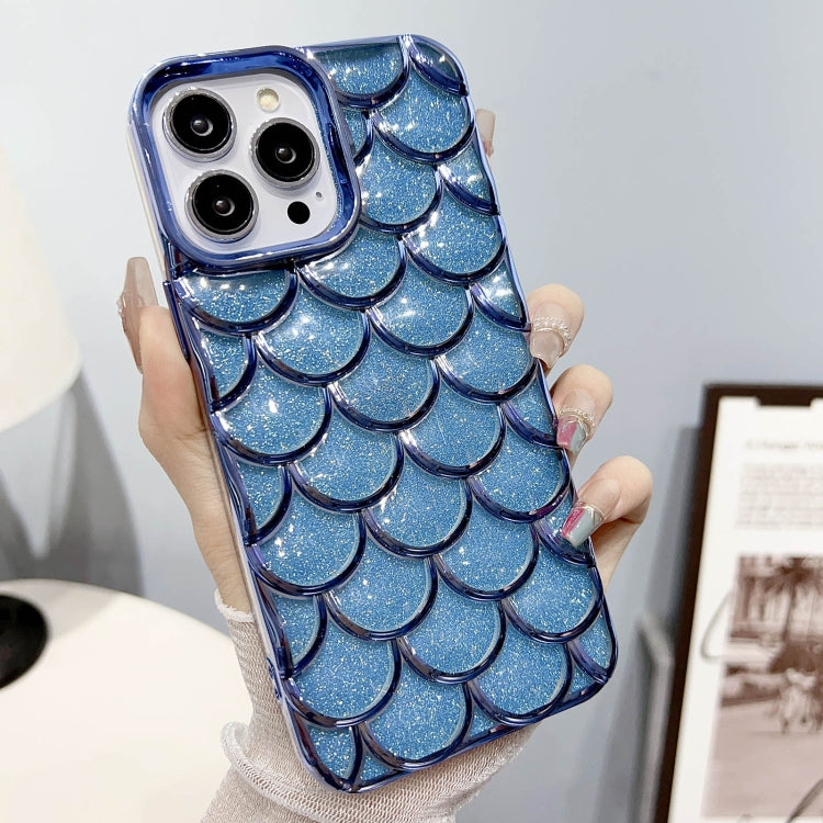 Mermaid Scale Electroplated Glitter Paper Phone Case for iPhone 12 Pro Max, showcasing a stylish design with shimmering scales.