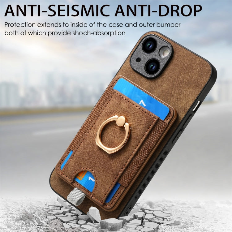 For iPhone 12 Pro Max Retro Splitable Magnetic Card Bag Leather Phone Case showcasing its stylish design and magnetic card wallet feature.