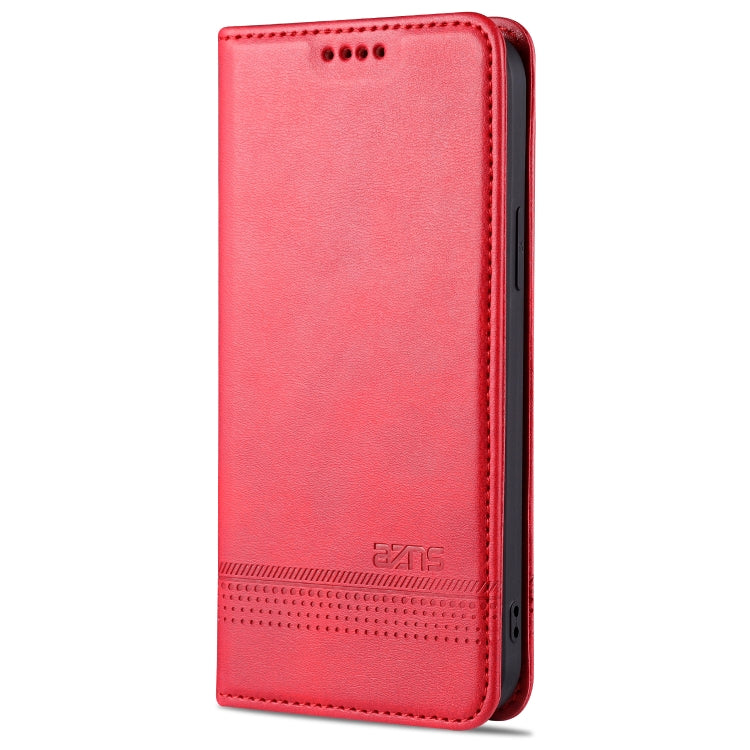 AZNS Magnetic Calf Texture Horizontal Flip case for iPhone 13 Pro Max, showcasing its sleek design and premium material.