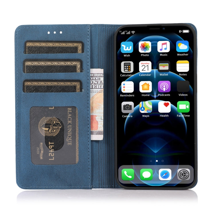 For iPhone 13 Pro Max case featuring strong magnetic closure and Crazy Horse texture, providing stylish protection.