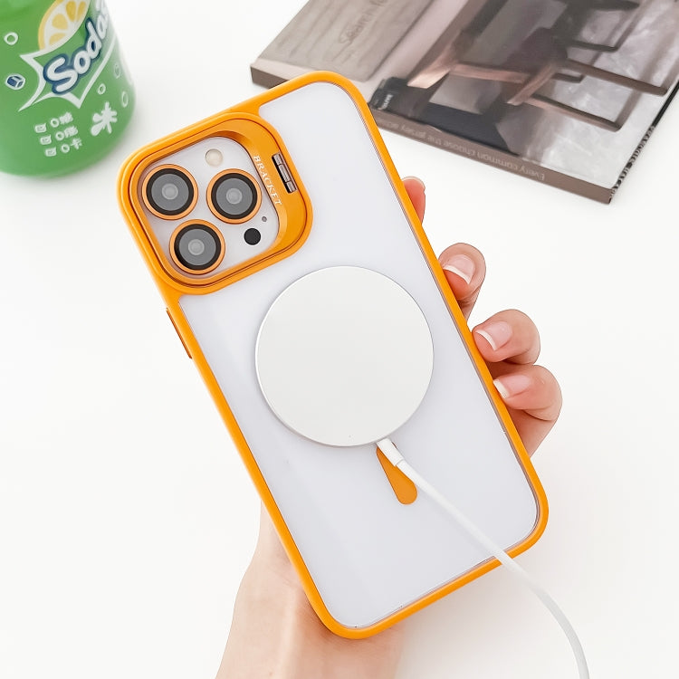 iPhone 14 Plus MagSafe Acrylic Hybrid TPU Holder Phone Case showcasing its stylish design and protective features.