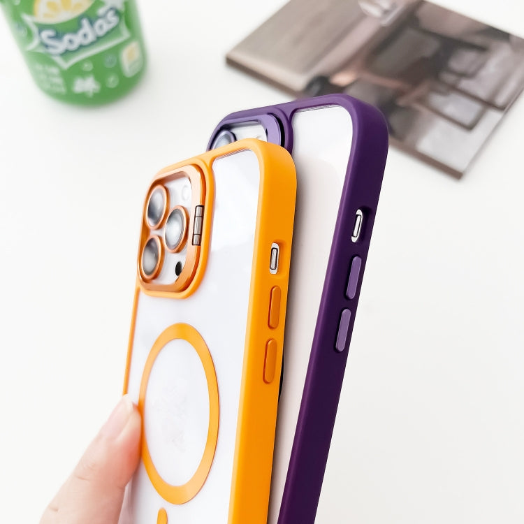 iPhone 14 Plus MagSafe Acrylic Hybrid TPU Holder Phone Case showcasing its stylish design and protective features.