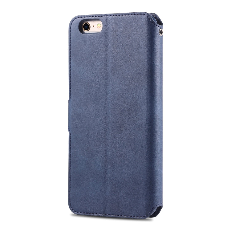 AZNS Calf Texture Magnetic Horizontal Flip case for iPhone 6 Plus and 6s Plus, showcasing its elegant design and functional features.