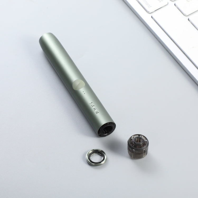 For IQOS ILUMA / Prime Electronic Cigarette Cap Rod with five decorative rings, made of metal, showcasing its stylish design.