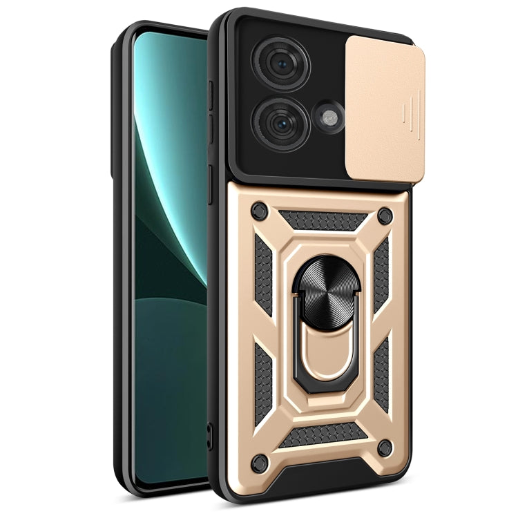 Motorola Edge 40 Neo 5G case with sliding camera cover design, showcasing its TPU hybrid material and sleek profile.