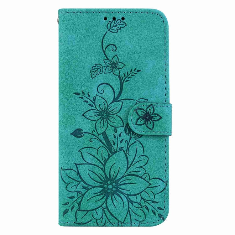 Green embossed leather phone case for Motorola Edge 40 Neo, showcasing its stylish design and functional features.