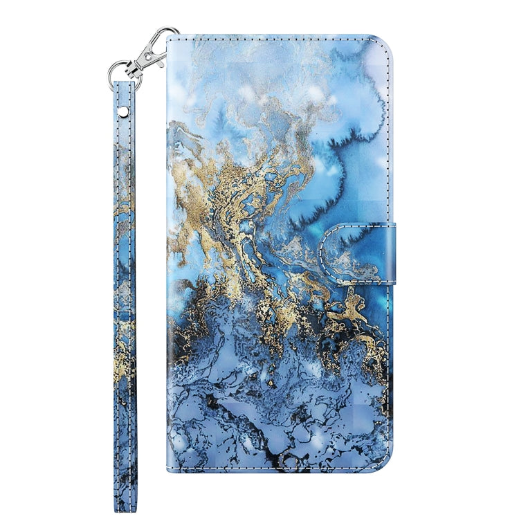 Stylish 3D painting pattern flip leather phone case for Motorola Moto G14, showcasing its design and functionality.