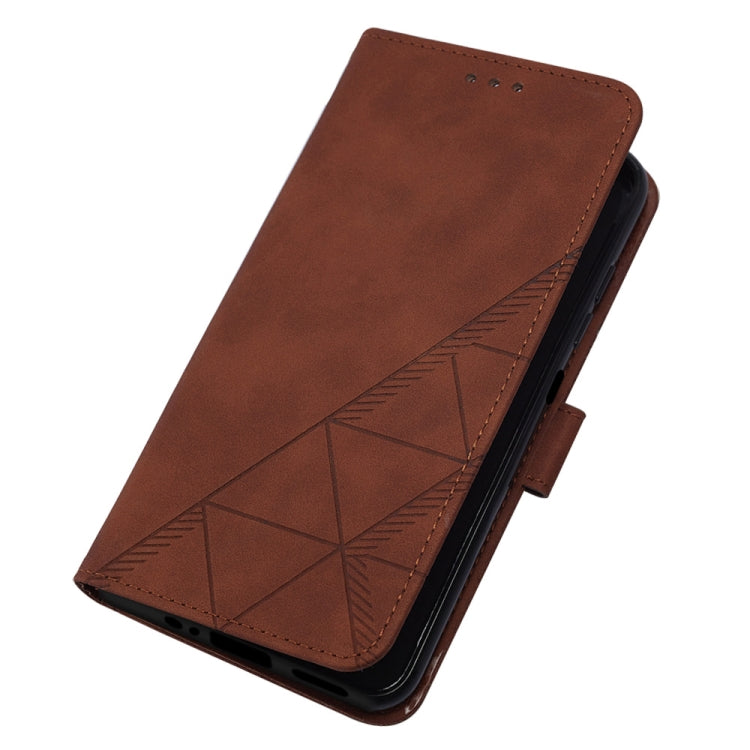 For Motorola Moto G54 Crossbody 3D Embossed Flip Leather Phone Case featuring a stylish design, card slots, and a convenient lanyard.