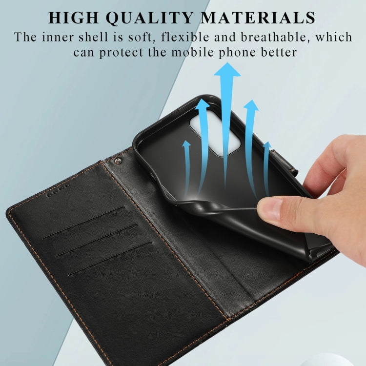 For OnePlus Nord 2 5G PU leather phone case with embossed texture and wallet design, featuring card slots and a wrist strap.