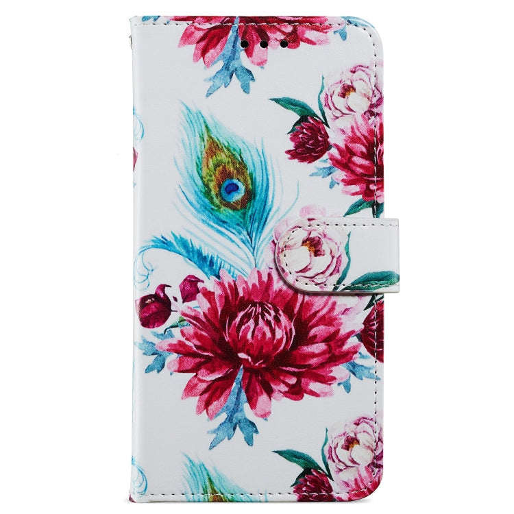 For OPPO A58 4G Painted Pattern Horizontal Flip Leather Phone Case with wallet and kickstand features, showcasing its stylish design.