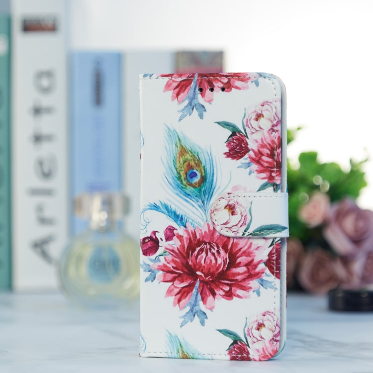 For OPPO A58 4G Painted Pattern Horizontal Flip Leather Phone Case with wallet and kickstand features, showcasing its stylish design.