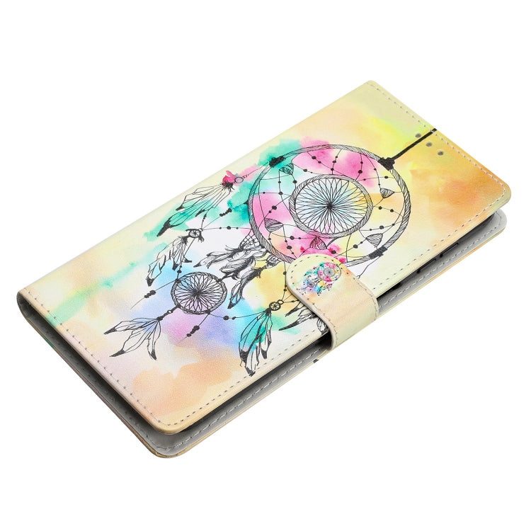 For OPPO A78 4G Colored Drawing Leather Phone Case featuring a Dream Catcher design, showcasing its stylish and protective features.