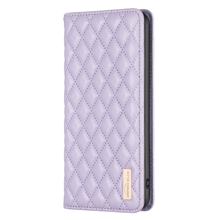 For OPPO A98 5G Diamond Lattice Magnetic Leather Flip Phone case in black with a stylish diamond pattern.