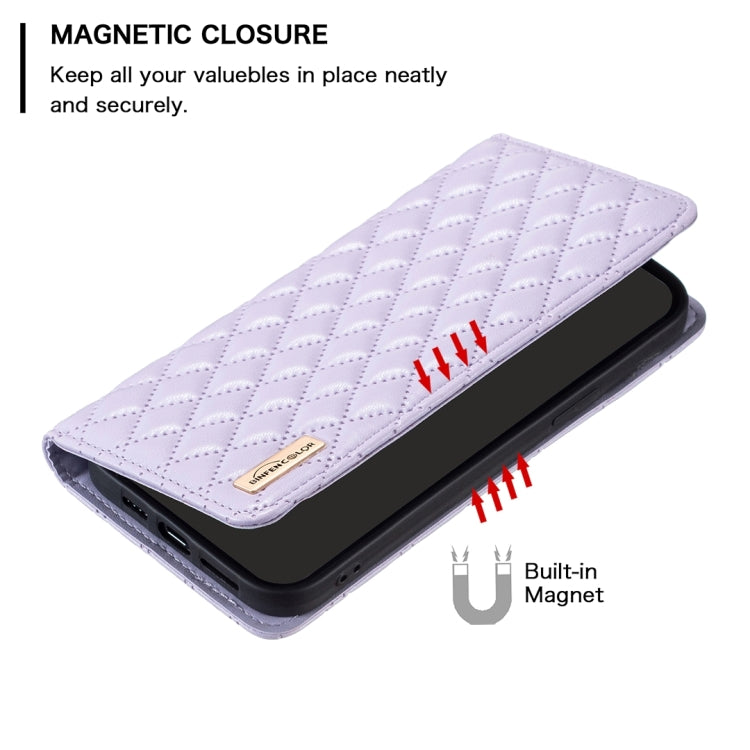 For OPPO A98 5G Diamond Lattice Magnetic Leather Flip Phone case in black with a stylish diamond pattern.