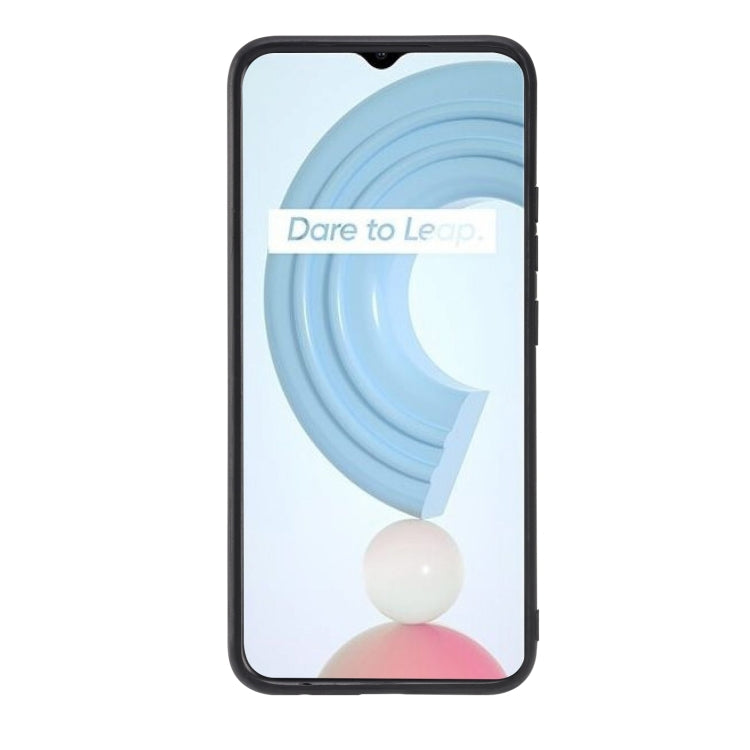 For OPPO Realme C21 Double Buckle PU + TPU Shockproof Magnetic Case showcasing its sleek design and dual buckle feature.