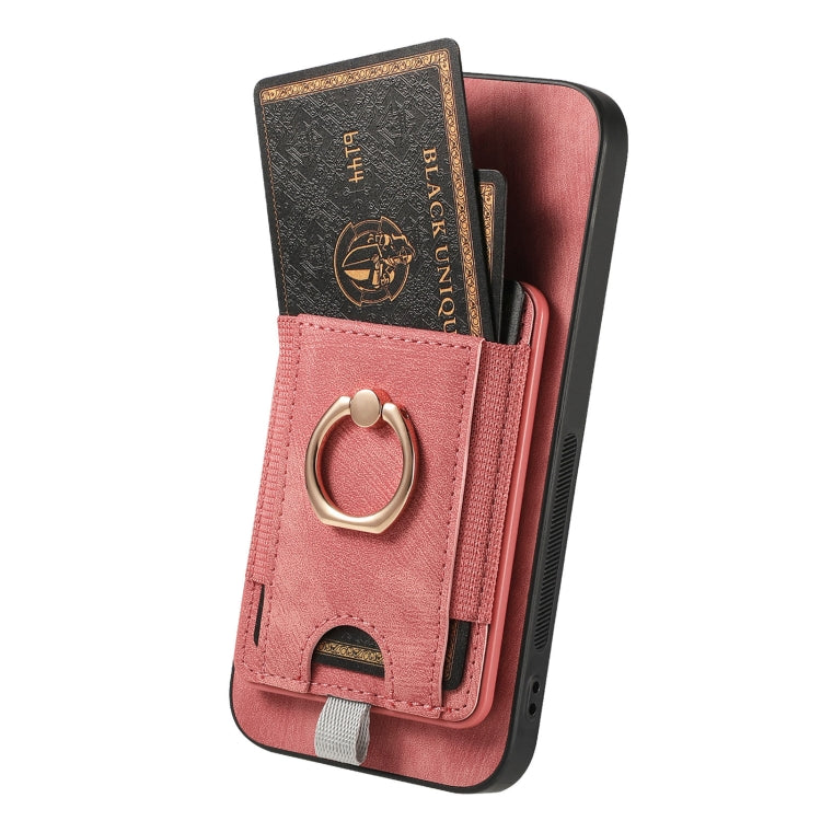 For OPPO Reno6 Z Retro Splitable Magnetic Card Bag Leather Phone Case showcasing its stylish design and magnetic card wallet feature.