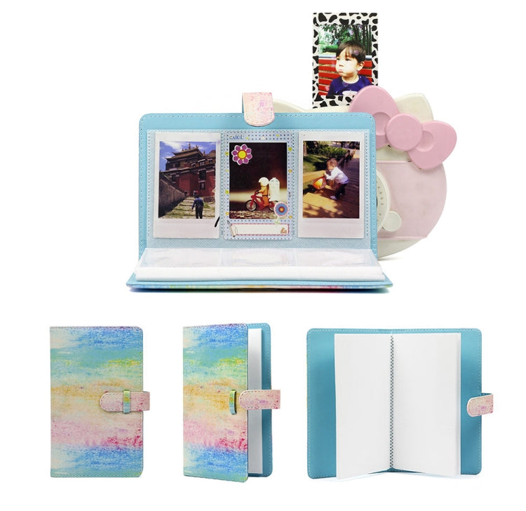 For Polaroid Mini11 PU photo album showcasing a stylish design with multiple photo slots for mini photos.