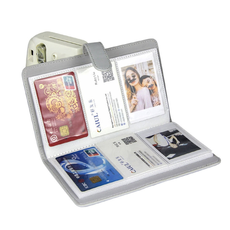 For Polaroid Mini11 PU photo album showcasing a stylish design with multiple photo slots for mini photos.