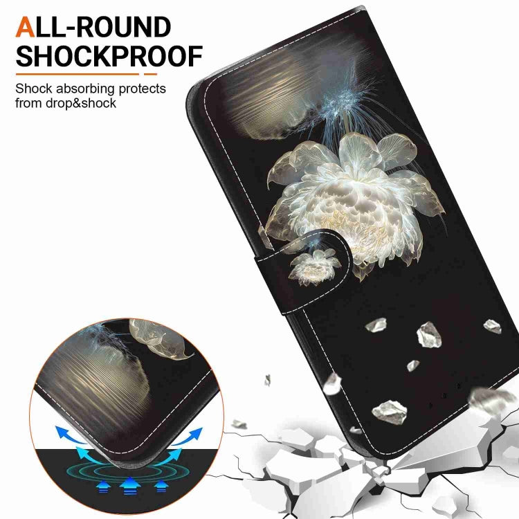 Samsung Galaxy A02s case with crystal texture design, showcasing card slots and kickstand functionality.