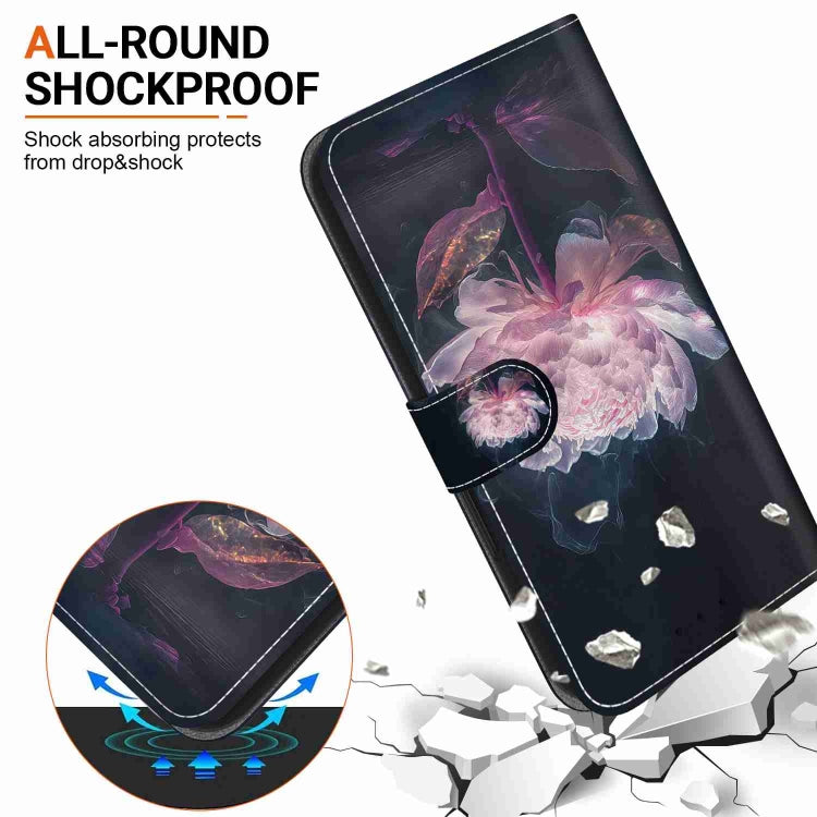 Samsung Galaxy A03 crystal texture leather case in colorful design, showcasing its wallet functionality and kickstand feature.