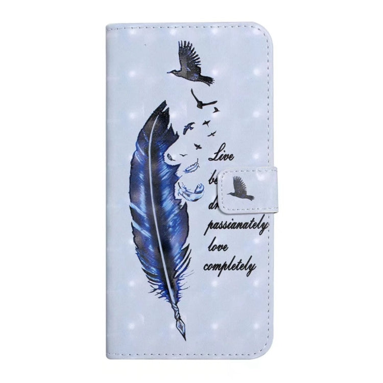 Blue oil embossed leather phone case for Samsung Galaxy A05 with 3D drawing design, showcasing durability and style.