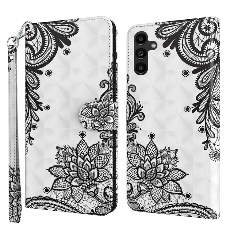 3D painting pattern flip leather phone case designed for Samsung Galaxy A05s, showcasing its stylish design and functional features.