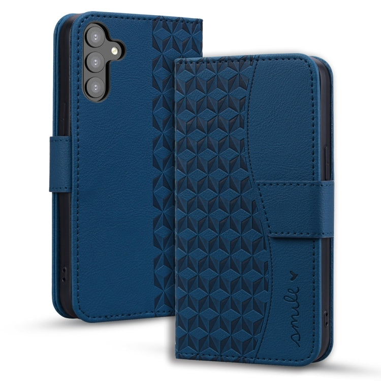 Diamond Buckle Leather Phone Case for Samsung Galaxy A24 4G and A25 5G, showcasing its stylish design and functional features.