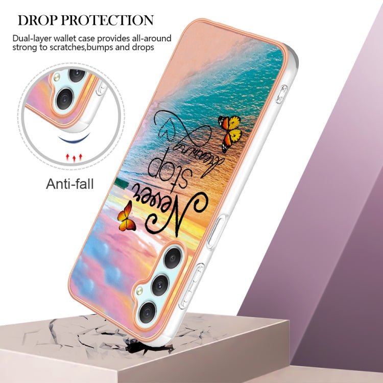 Samsung Galaxy A25 5G Electroplating IMD TPU Phone Case showcasing its sleek design and durable material.