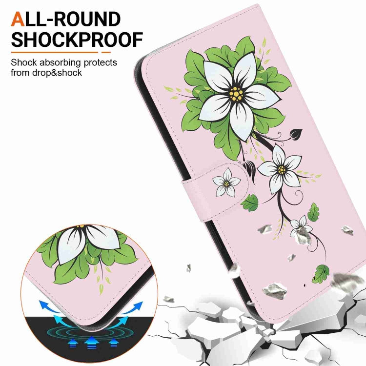 Samsung Galaxy A33 5G case featuring crystal texture colored drawing design, made from durable TPU and PU leather.