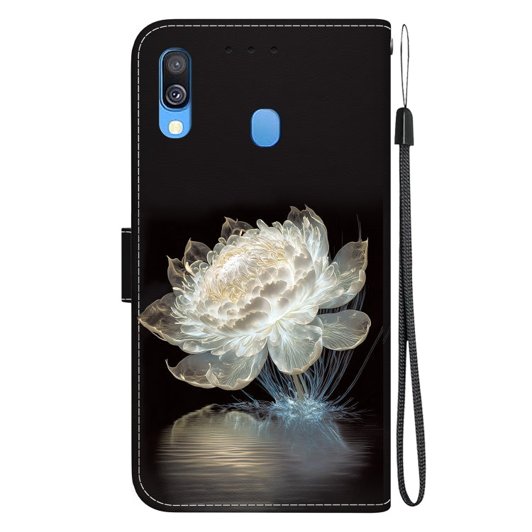 Samsung Galaxy A40 Crystal Texture Colored Drawing Leather Phone Case showcasing its stylish design and functional features.