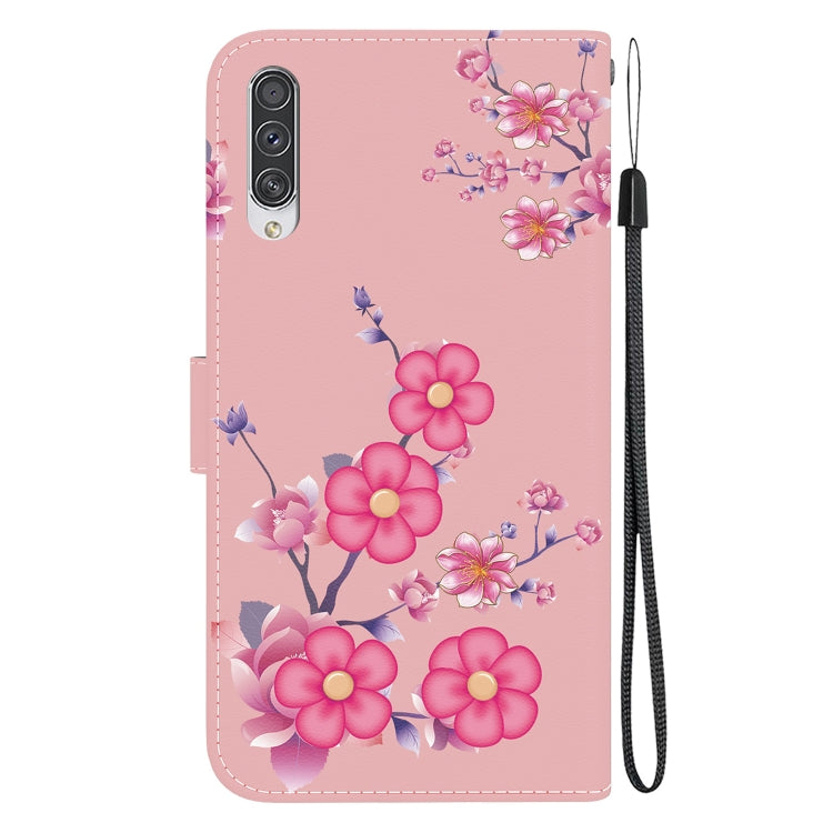 Crystal texture colored drawing case for Samsung Galaxy A50, A30s, and A50s, showcasing its stylish design and wallet functionality.