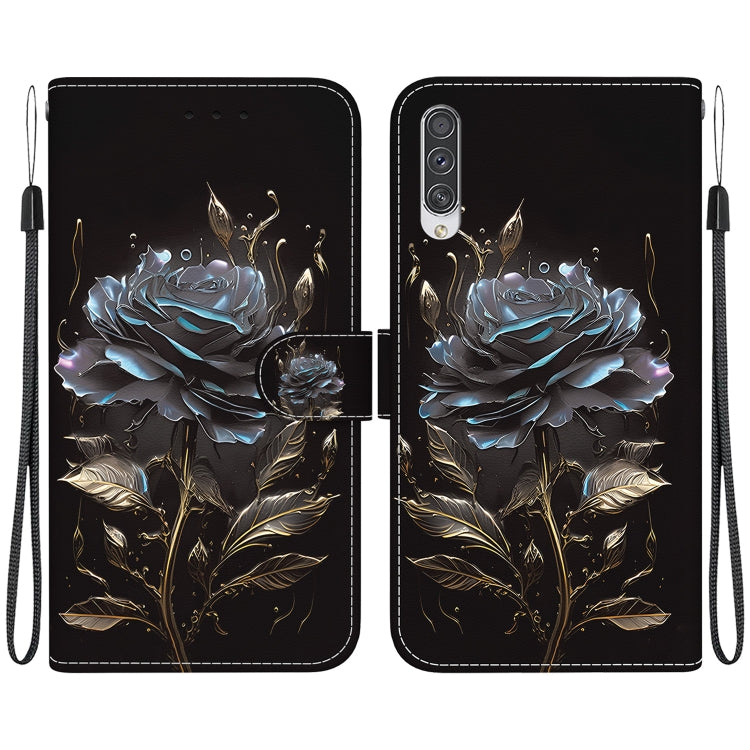 Crystal texture colored drawing case for Samsung Galaxy A50, A30s, and A50s, showcasing its stylish design and functional features.