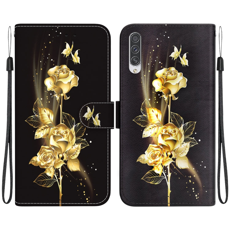 Crystal texture colored drawing case for Samsung Galaxy A50, A30s, and A50s, showcasing its stylish design and functional features.