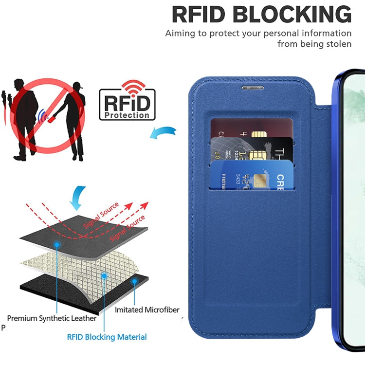 Samsung Galaxy S22+ 5G Shield Magsafe RFID Anti-theft case in rhombus design, showcasing its durable material and sleek appearance.