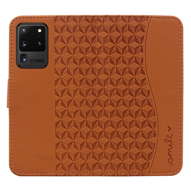 For Samsung Galaxy S20 Ultra 5G Diamond Buckle Leather Phone Case showcasing its stylish design and functional features.