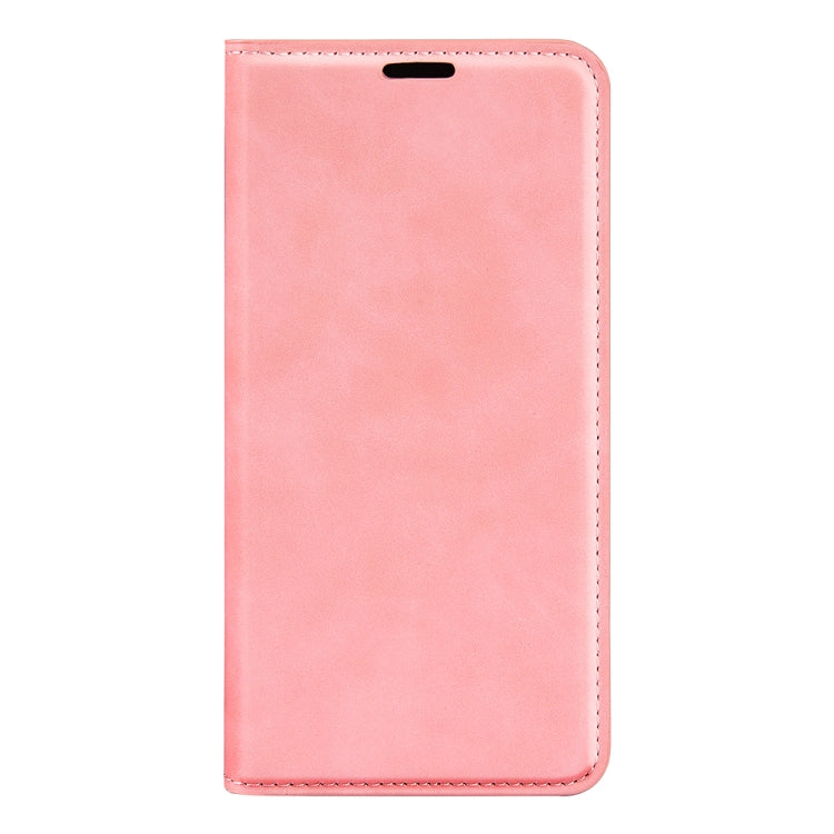 For Samsung Galaxy S24 5G Retro-skin Magnetic Suction Leather Phone Case showcasing its sleek design and card slot functionality.