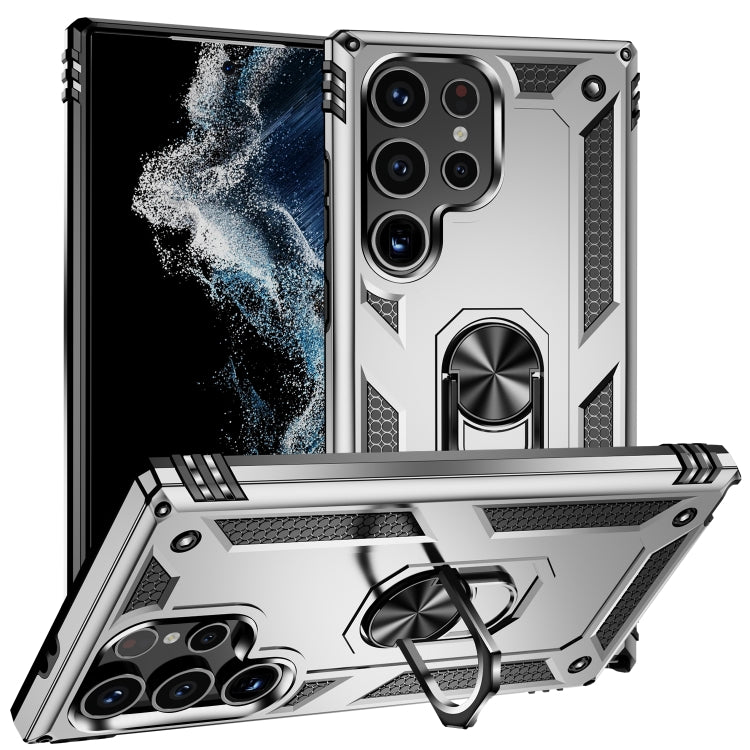 Metallic rugged smartphone case.