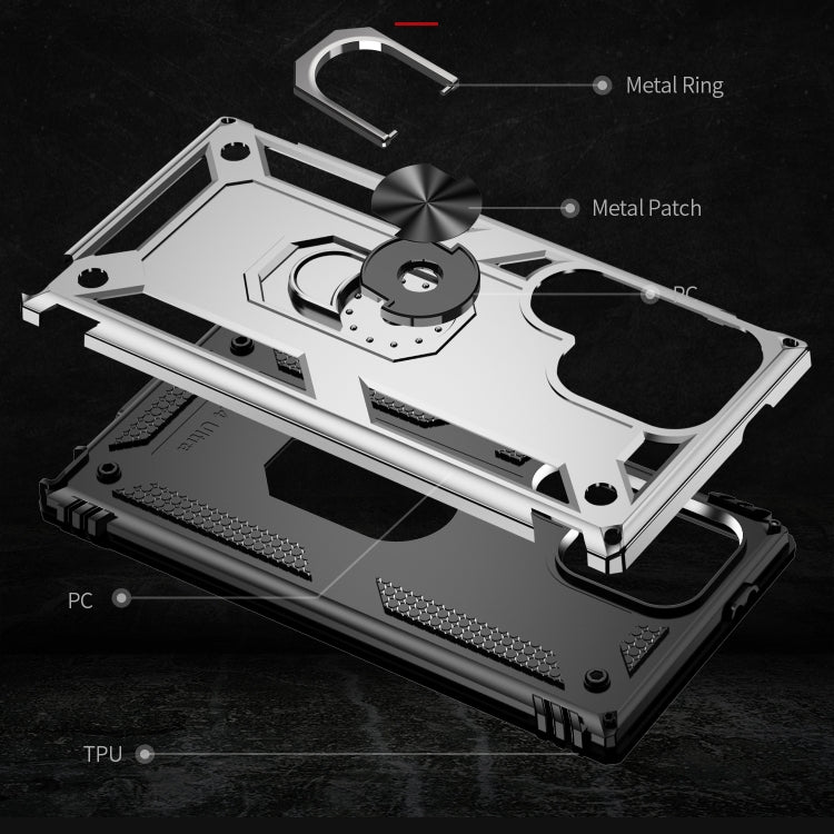 Exploded view of phone case.