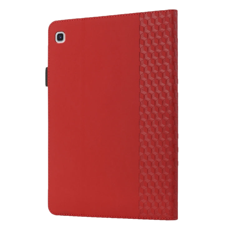 Samsung Galaxy Tab A7 Lite case in Rhombus Skin Feel design, showcasing its durable TPU and PU leather material.