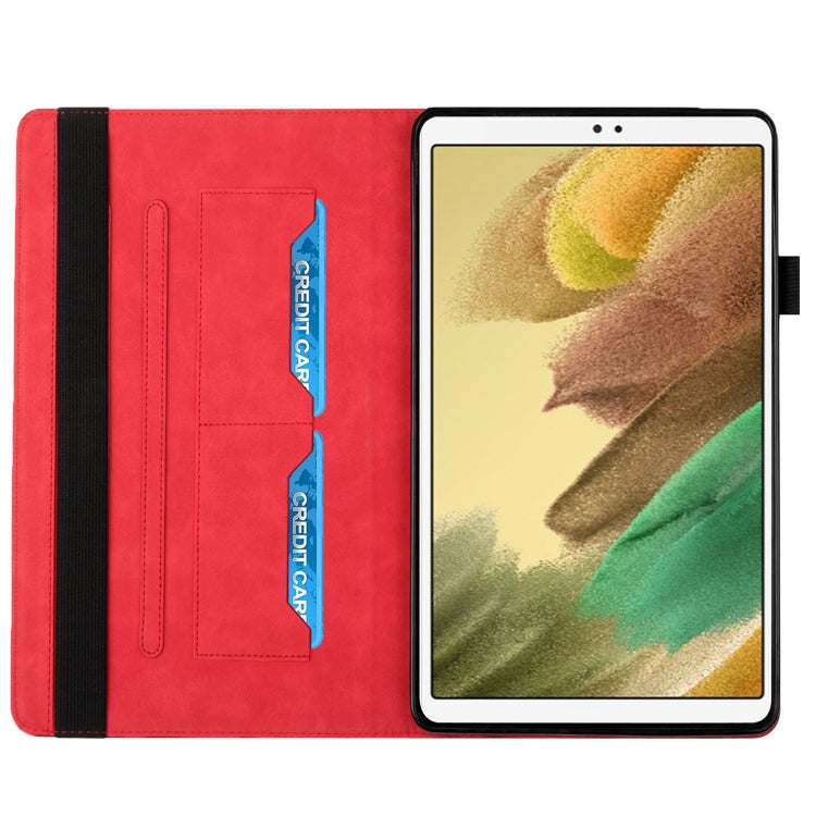 Samsung Galaxy Tab A7 Lite case in Rhombus Skin Feel design, showcasing its durable TPU and PU leather material.