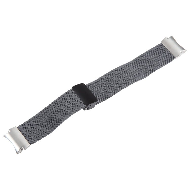 Magnetic Fold Buckle Nylon Woven Strap for Samsung Galaxy Watch 6, 5, and 4, showcasing its stylish design and comfortable fit.