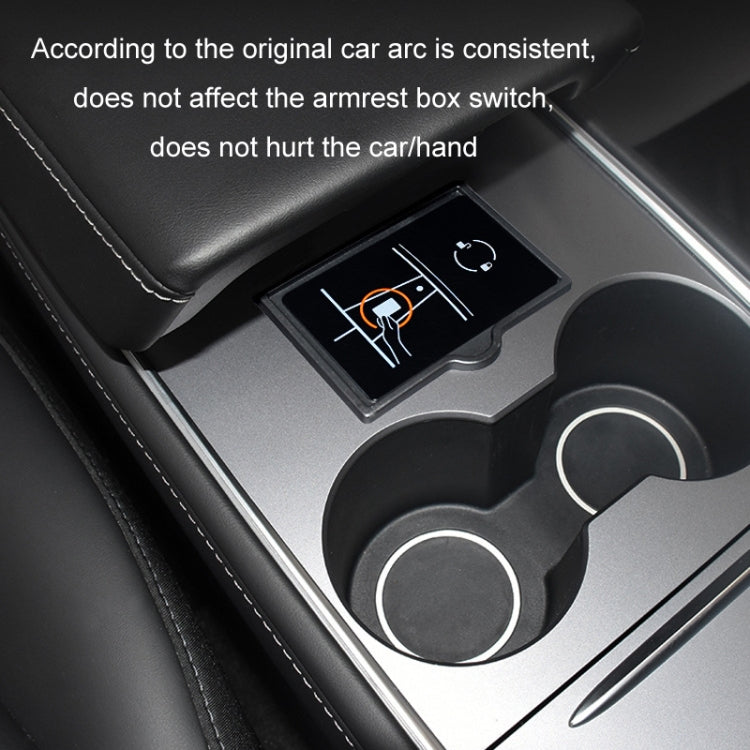 For Tesla Model 3/Y Key Card Limiter Induction Card Fixing Slot, made of durable ABS material, designed for easy installation and secure card holding.