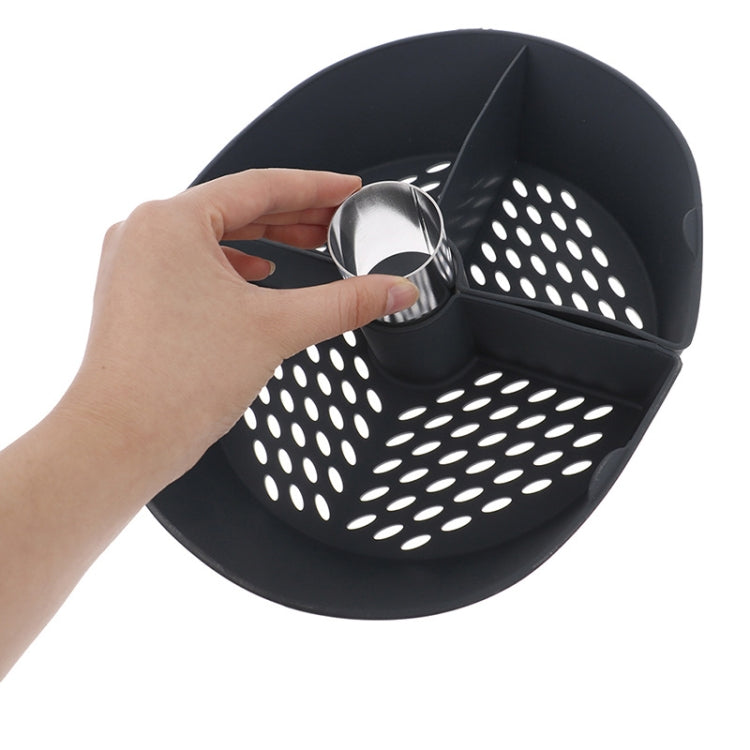 Silicone Cooking Chamber Divider for Thermomix, featuring a non-stick surface and stainless steel design, ideal for cooking multiple dishes simultaneously.